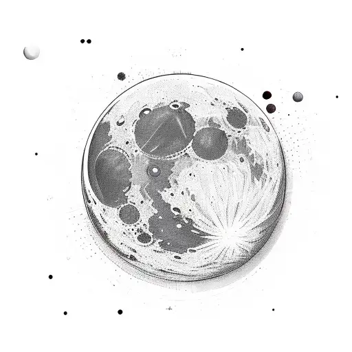 Star Girl Moon Sky Planet Aesthetic