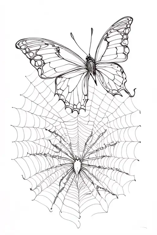 Spider Webs Butterfly Cheetah Smoky Abstract Lines