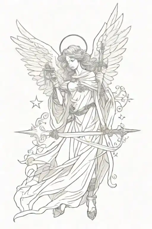 Angel With Sword Money Star