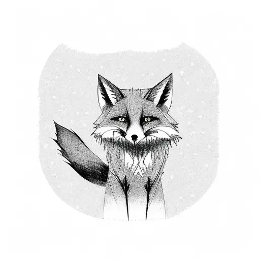Girly But Scary Fox In A Field