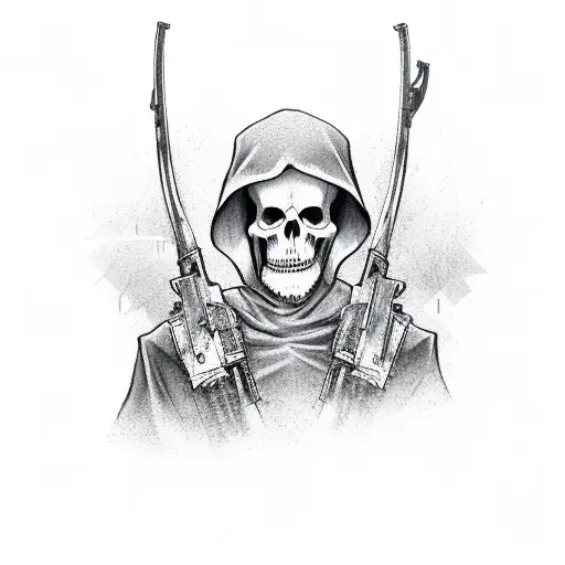 Grim Reaper With Ak47