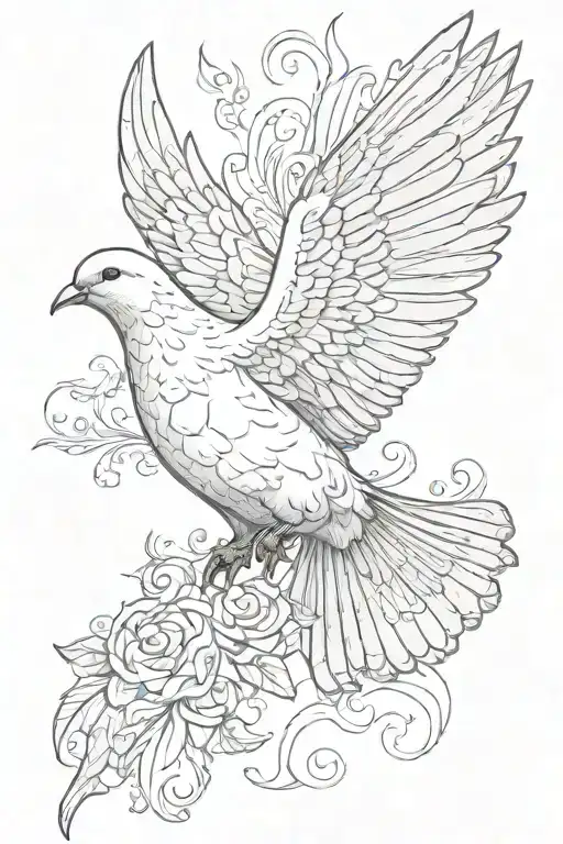 Dove Flying