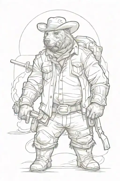 Cowboy Polo Bear Standing
