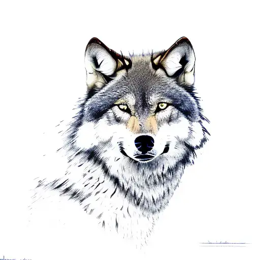 Grey Wolf With A Furious Gracing