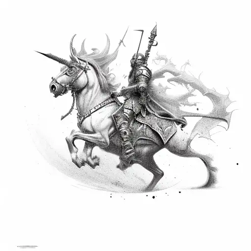 Deathknight Riding A Pale Horse