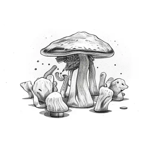 Dog Eating Magic Mushrooms