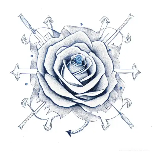 Anchor Blue Rose Stem Is Family