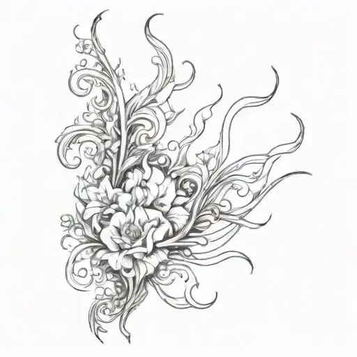 Black Ink Liquid Tattoo Sleeve