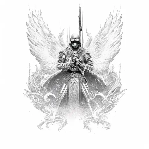 A Man Ascendingd To An Angel