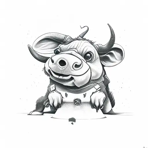 Stitch Dog With Cow Pattern