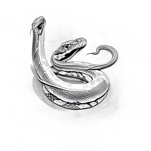 Snake With The Initials T S