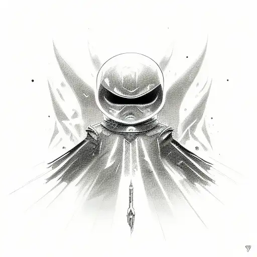 A Little Child With A Big Demon Behind Him In The Form Of A Shadow