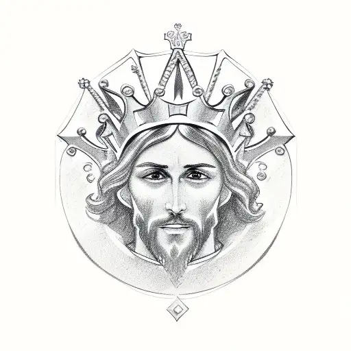 Jesus Crown Top View