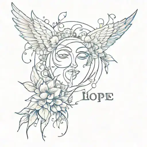 Tattoo About The Stability Of Love And Hope For Life And Enjoying Life