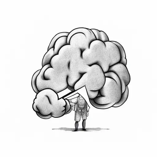 Guy With A Cloud As Brain