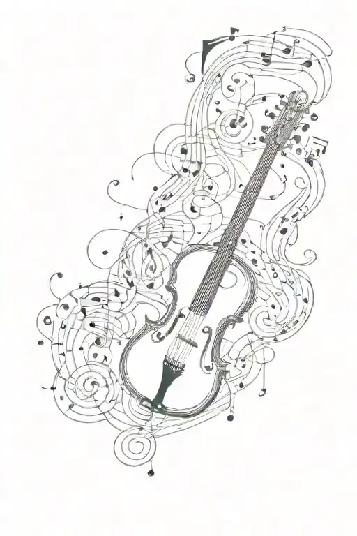 Music Notes And Instruments