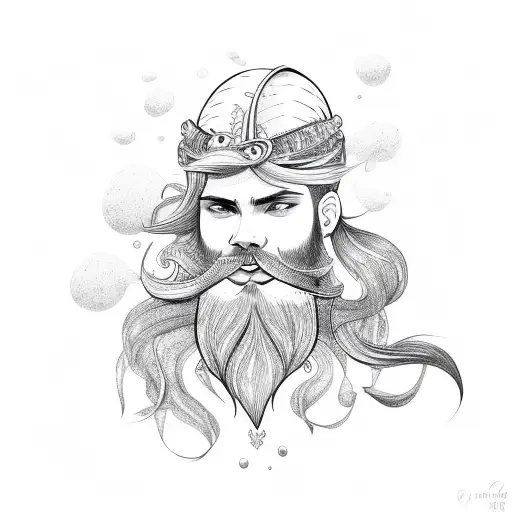 Mermaid With Beard