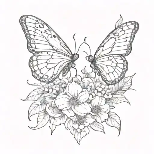 Flowers Butterflies Gemini