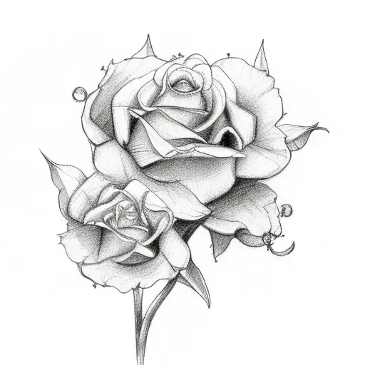 Christian Cross With Flowers And Bible Verse