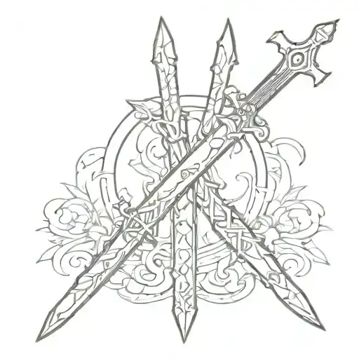 M Sword M Joined Together