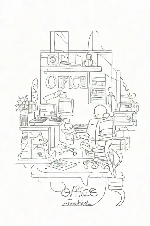 Office Inscription Lettering