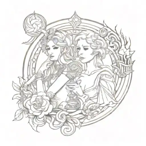 Virgo And Libra Tarot Femalesbest Friend Tribal