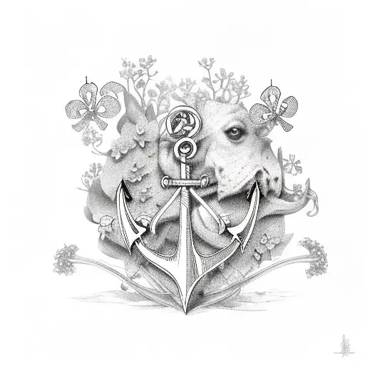 Anchor With Bluebonnets