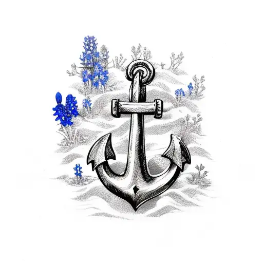 Anchor With Bluebonnets