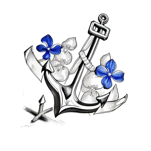 Anchor With Bluebonnets