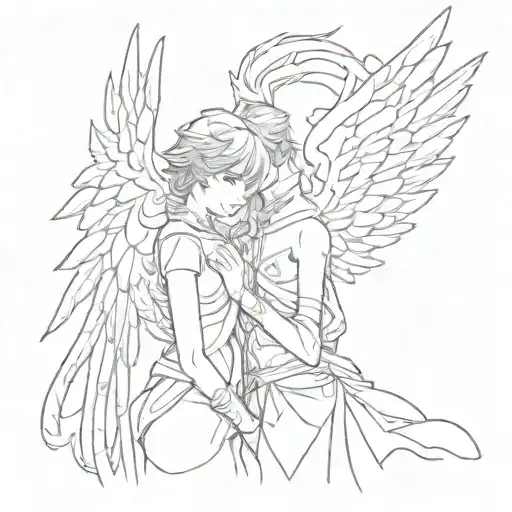Couple Tattoo From Anime Angel Of Bloodshed