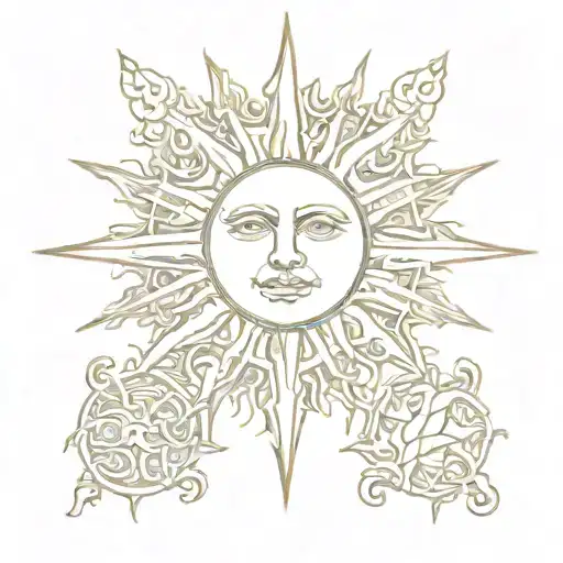 Sun In Medieval Pictures