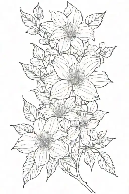 January Juune And August Birth Flower