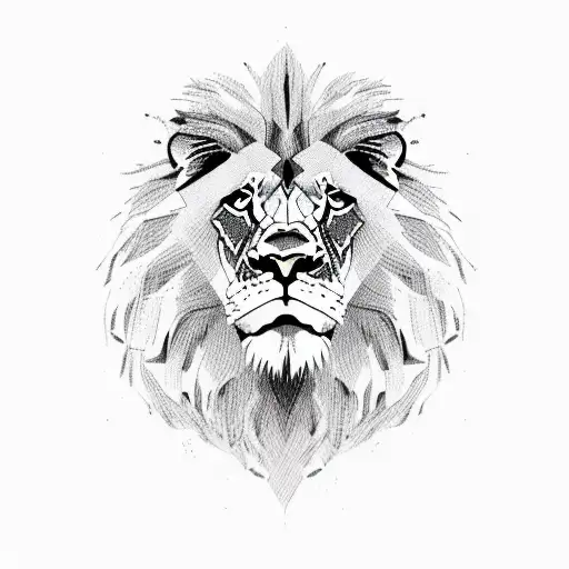 Male Lion Roaring Head Only