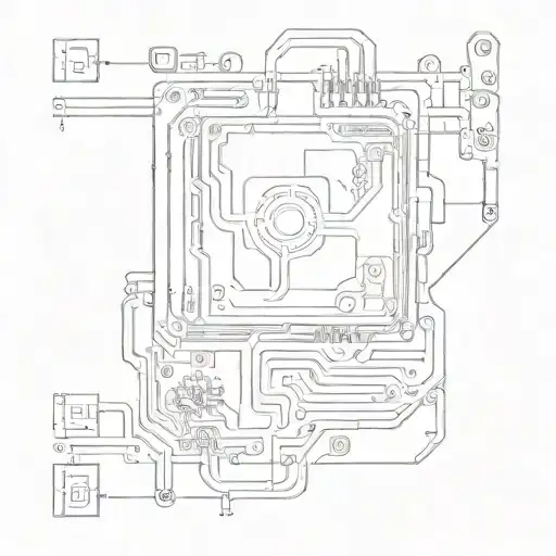 An Intricate Circuit Board Design With A Book Incorporated