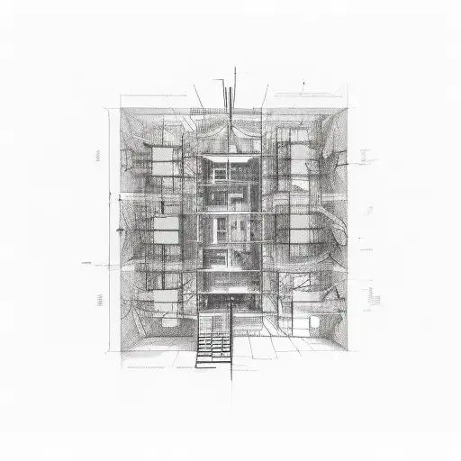 An Architectural Blueprint Infused With The Essence Of Smoke And Love