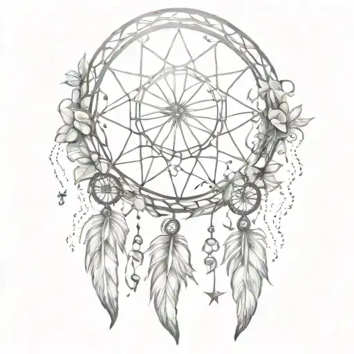 Dream Catcher Entangled In A Beautiful