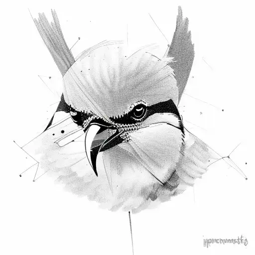 Two Magpies Rough Sketch Black Mirror