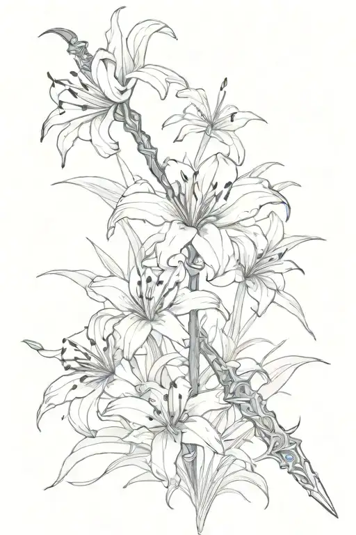 Sword And Spider Lily