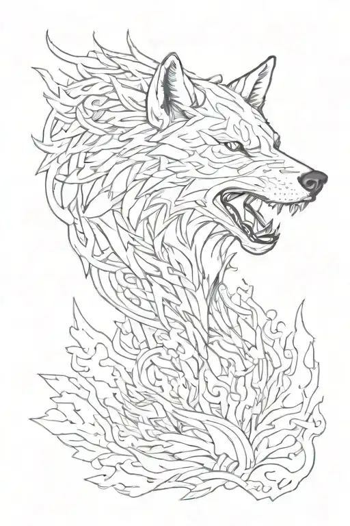 I Want An Aggressive Wolf Tattoo On My Arm