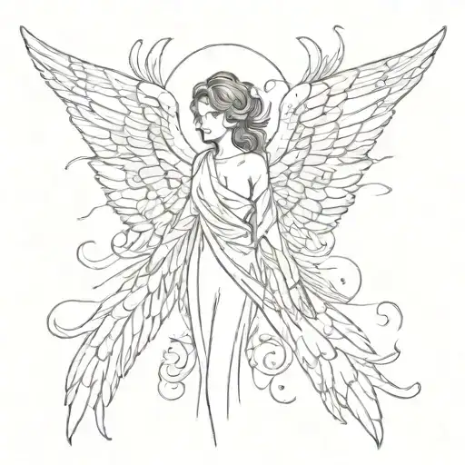 Serafin Angel With Eyes In Wings
