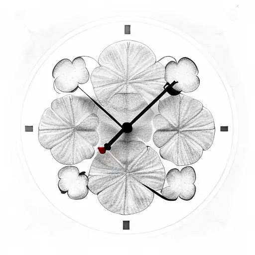 Clock With Four-leaf Clover