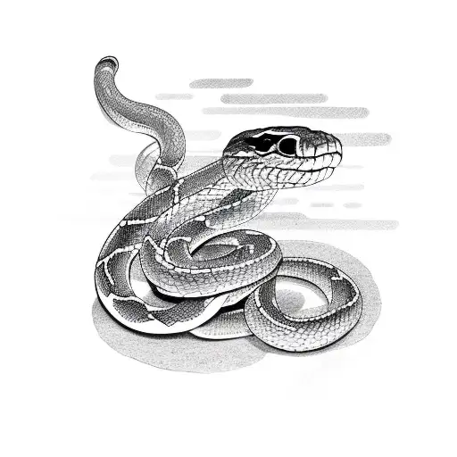 Snake With Death Japanese