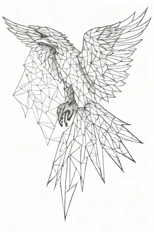 Geometric Eagle Wings