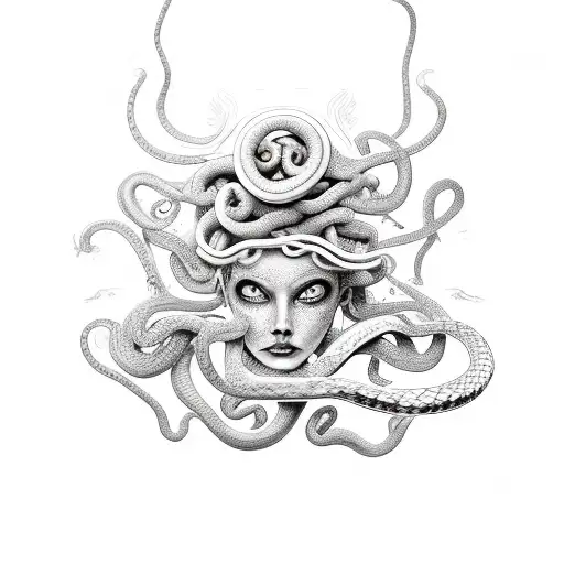 Medusa But The Snakes Have Hair