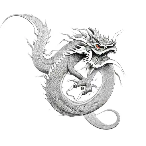 Japanese Dragon Cherry Blossom Brutal Butch