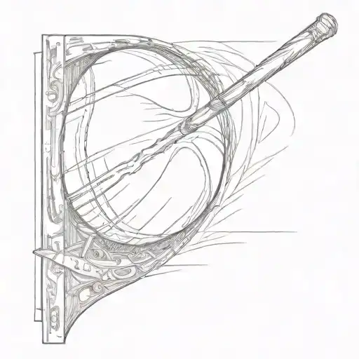 A Sketch Of A Cricket Ball Hitting A Movie Theater Screen