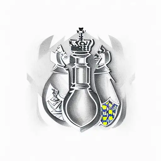 Chess With Ukrainian Emblems