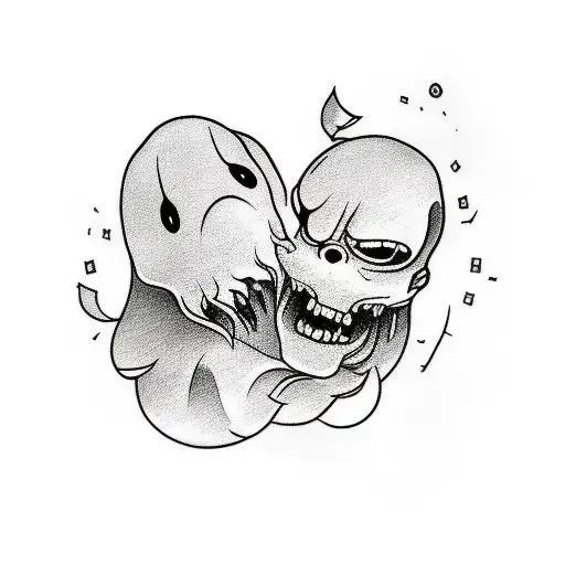 Matching Cartoon Ghost
