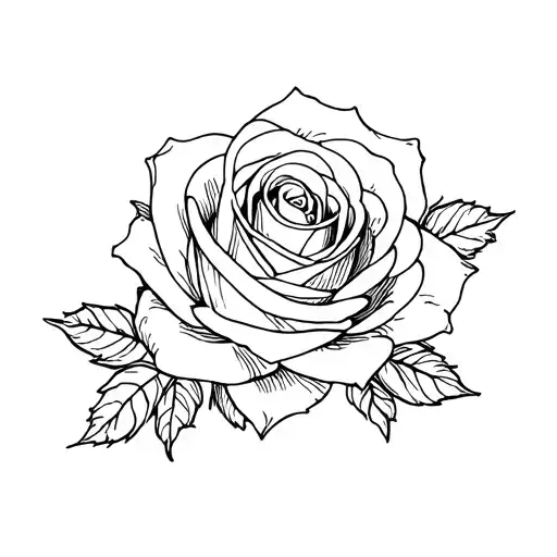 Rose Intertwined Symbolizing