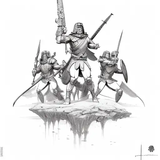 Jasmine Flower And Spartan Soldier